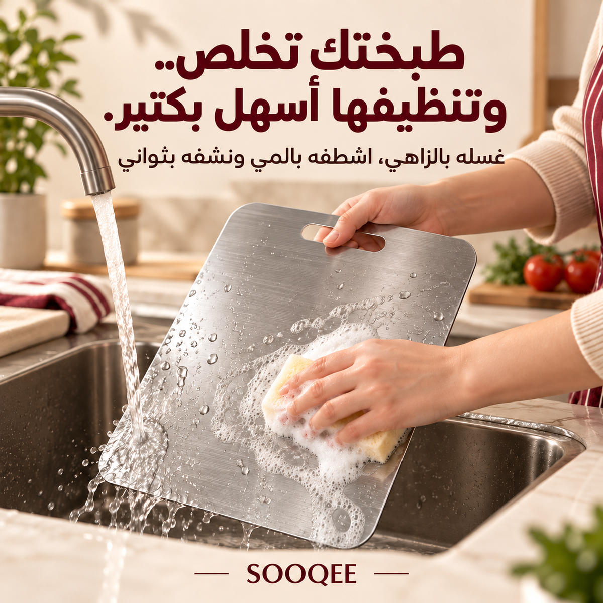 لوح تقطيع ستانلس ستيل