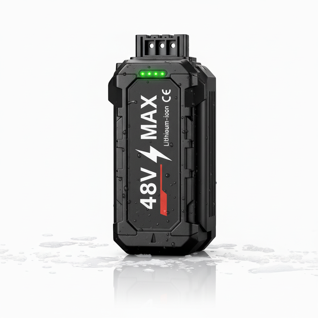 Battery detail with indicators