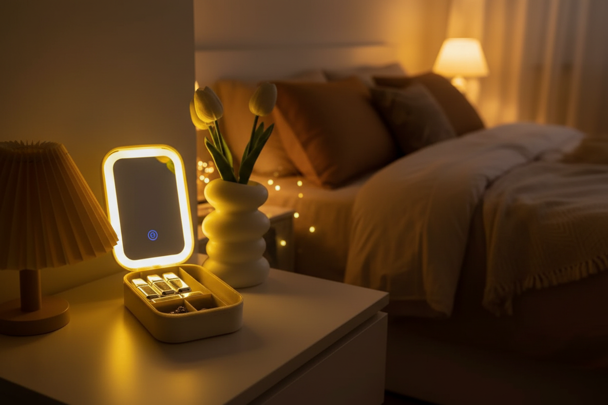 Evening bedside scene