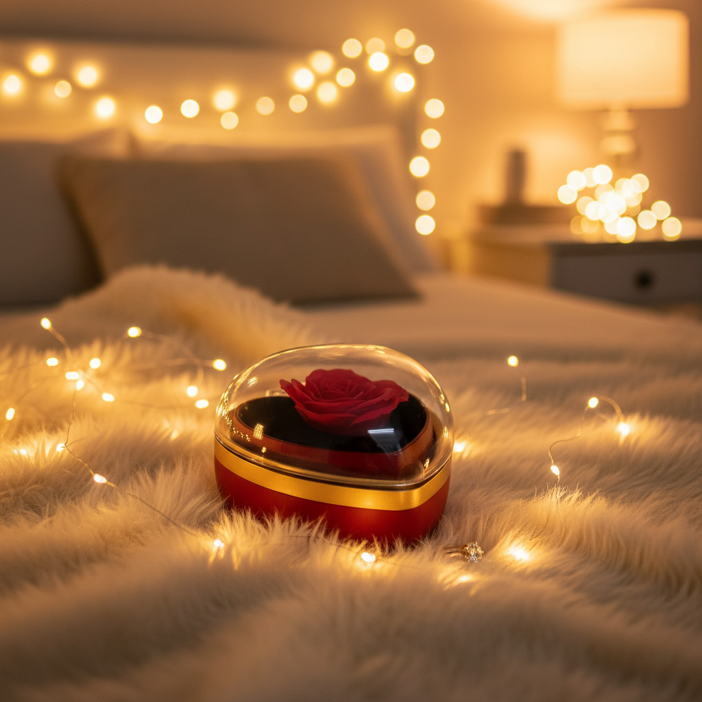 Fur blanket with lights