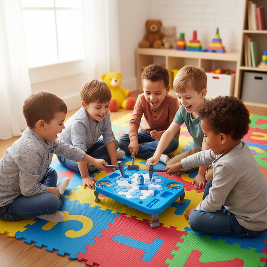 Kids playing in playroom