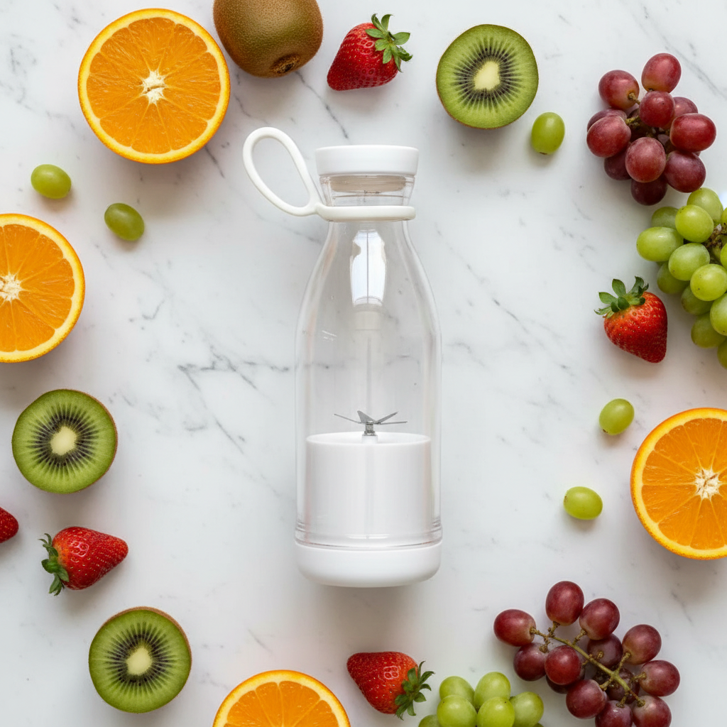 Top-down with fresh fruits
